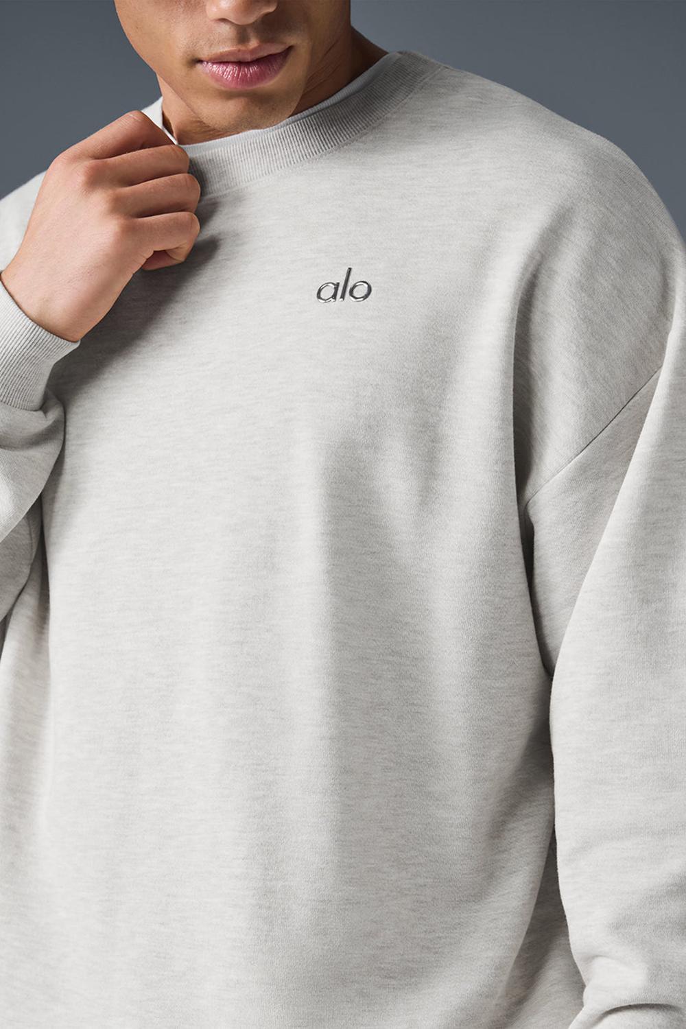 Pullover Alo Yoga Accolade Crew Neck Hombre Blancas | Chile  93460-LJYB