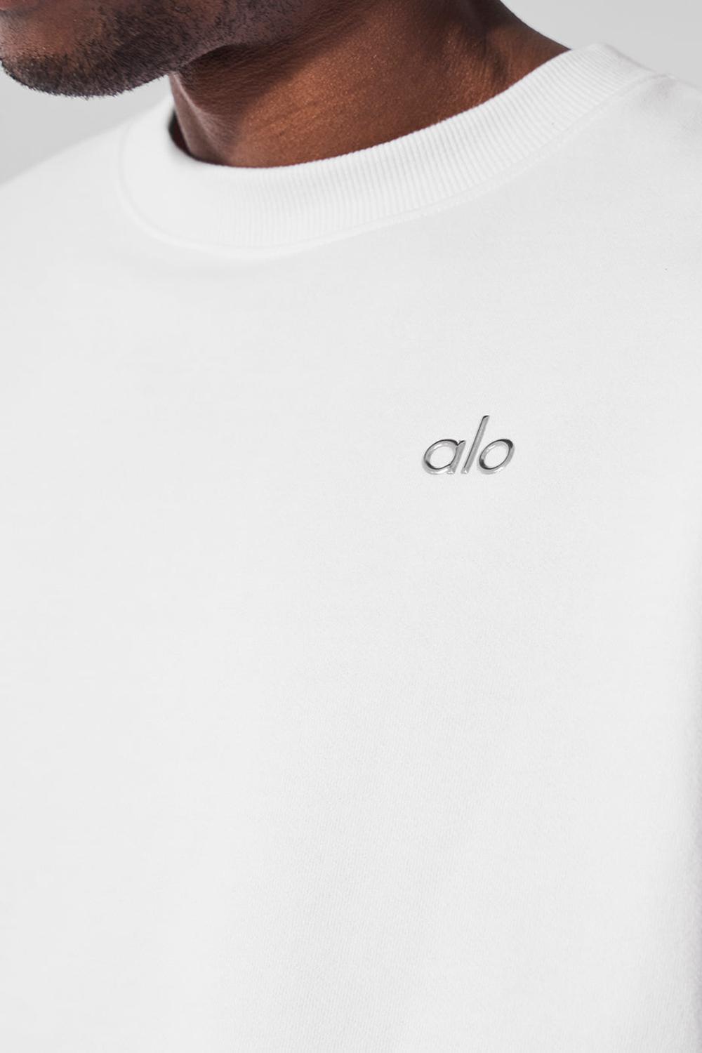 Pullover Alo Yoga Accolade Crew Neck Hombre Blancas | Chile  70938-WUHL
