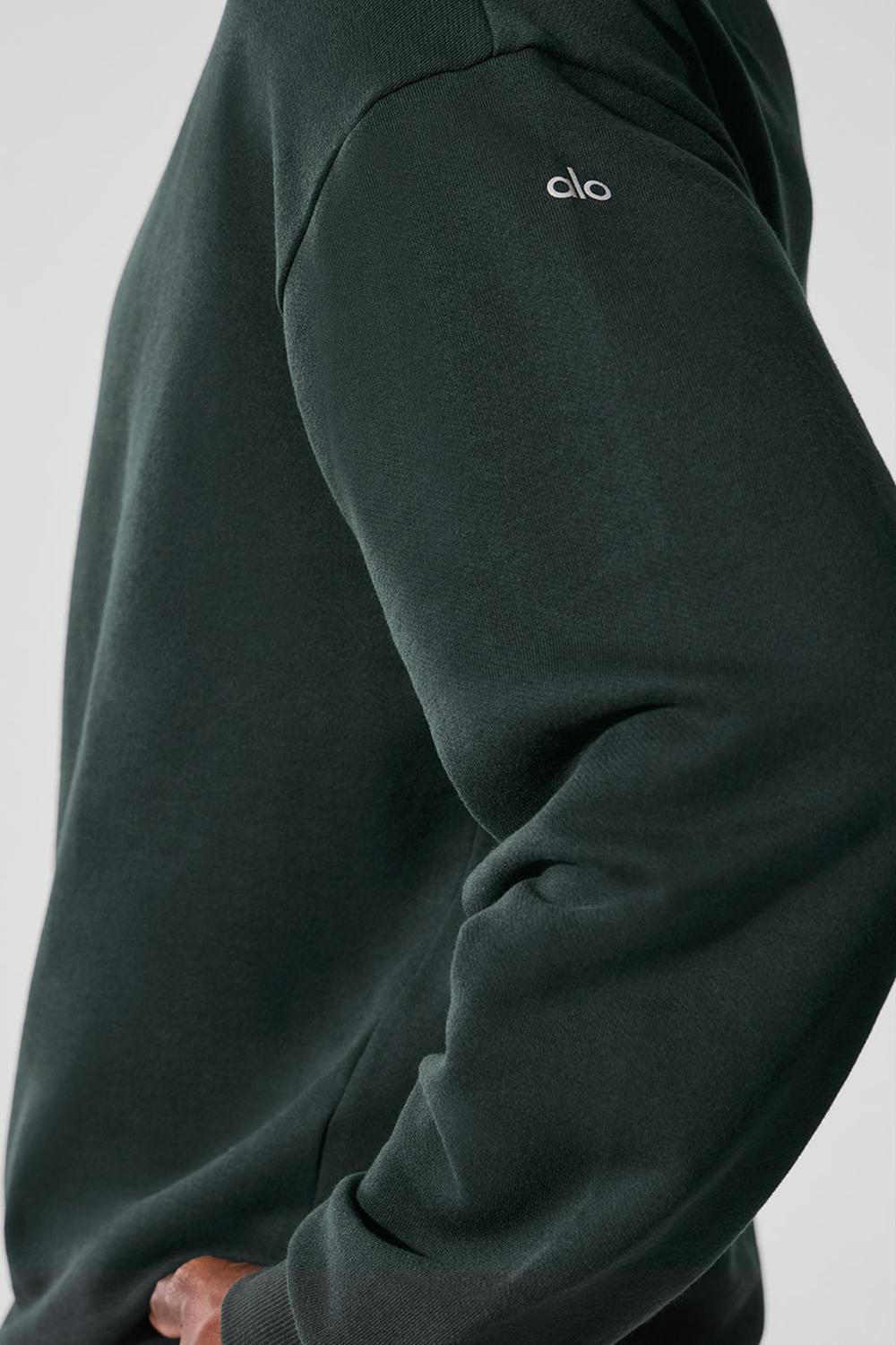 Pullover Alo Yoga Chill Crew Neck Hombre Verde | Chile  81406-VZCL