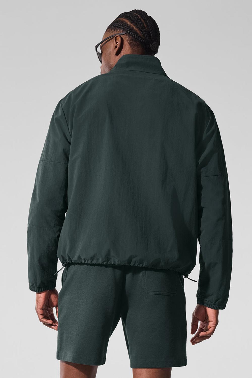 Pullover Alo Yoga Light Weight Takeaway Track Hombre Verde | Chile  42086-ZWUM