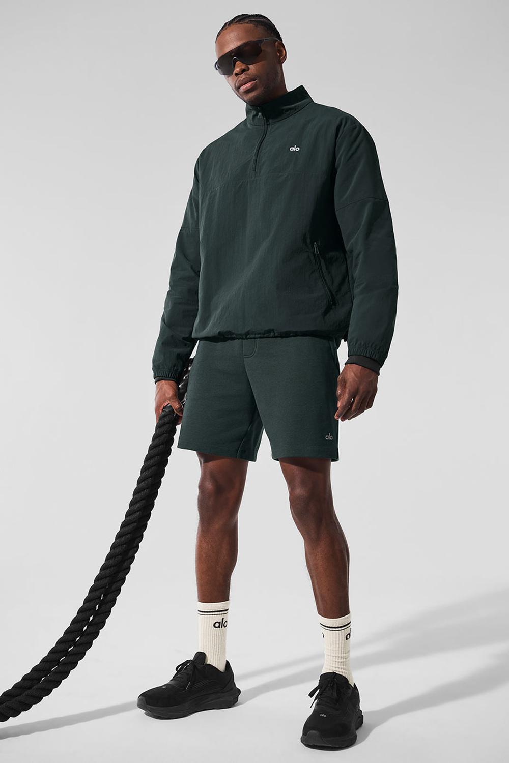 Pullover Alo Yoga Light Weight Takeaway Track Hombre Verde | Chile  42086-ZWUM