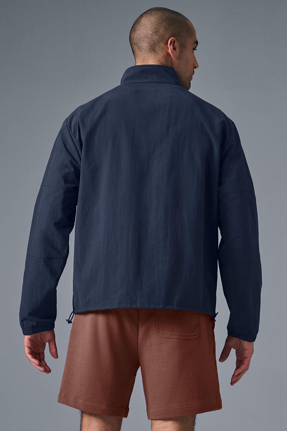 Pullover Alo Yoga Light Weight Takeaway Track Hombre Azul Marino | Chile  23514-HQFG