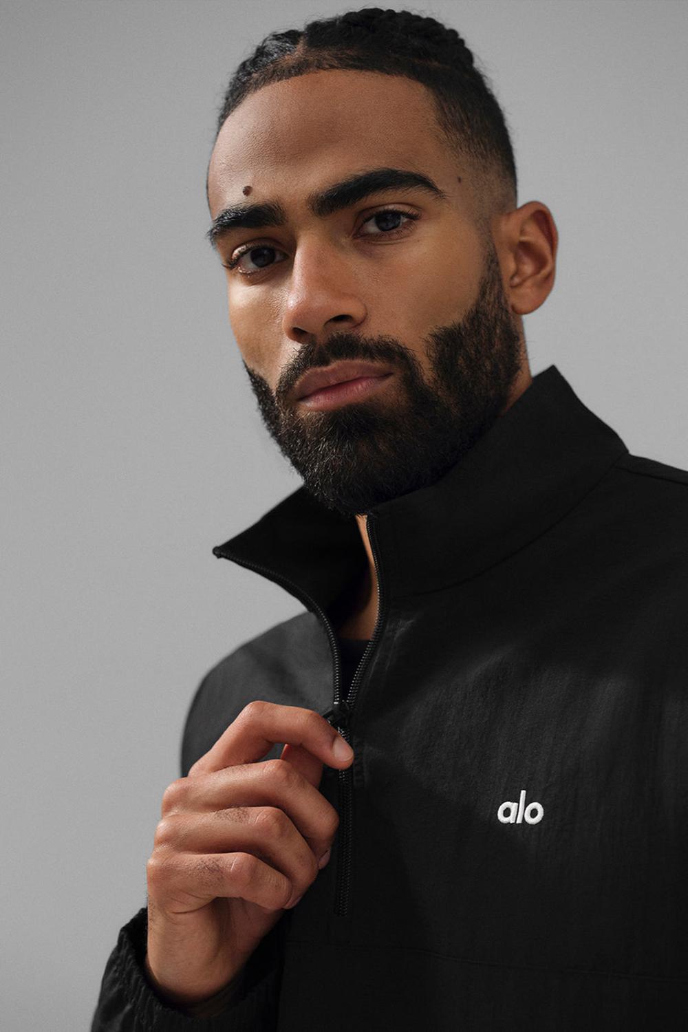 Pullover Alo Yoga Lightweight Takeaway Track Hombre Negras | Chile  03784-MBEN