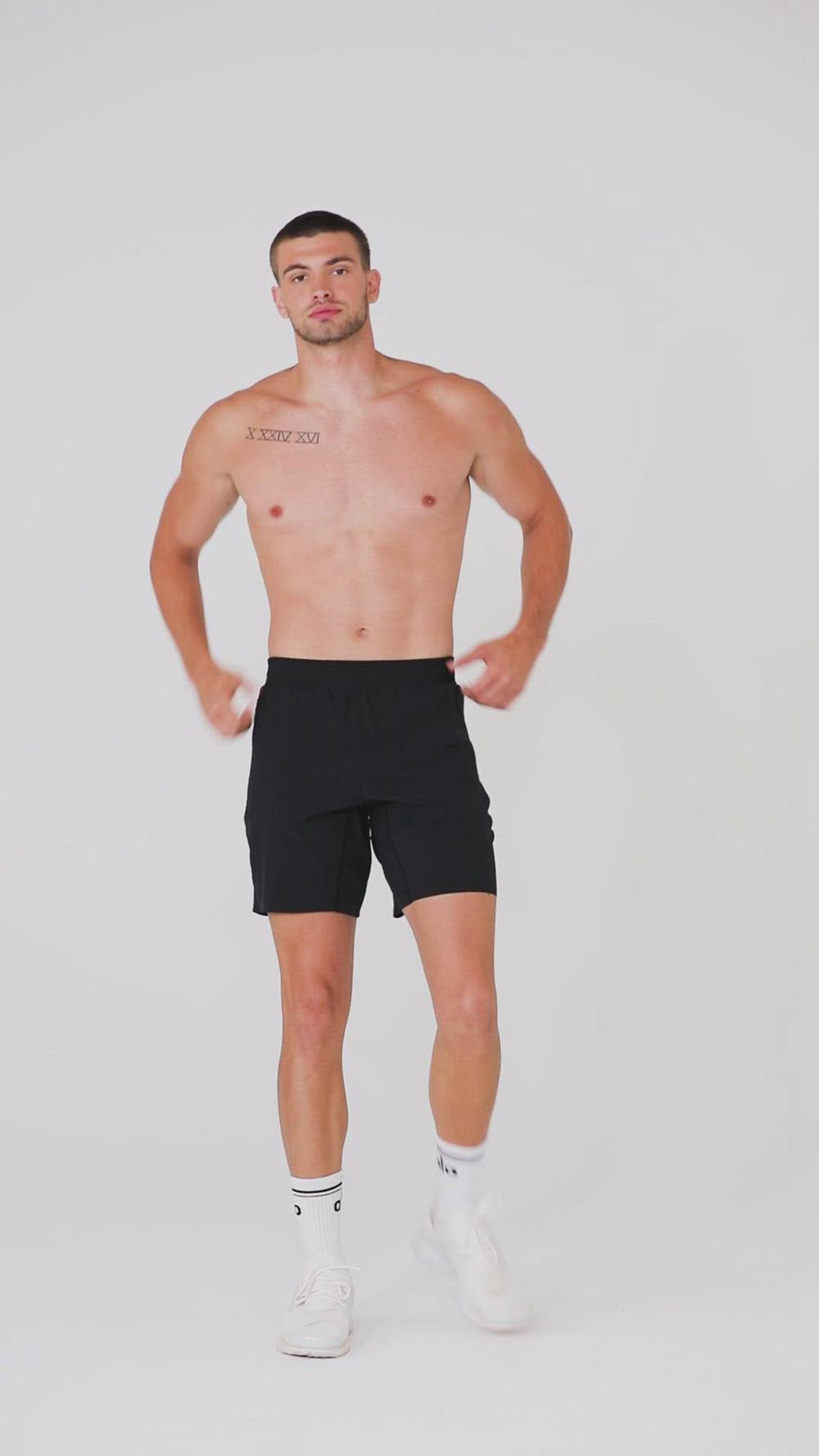 Short Alo Yoga 7” Advance 2-In-1 Hombre Negras | Chile  19403-UKFW