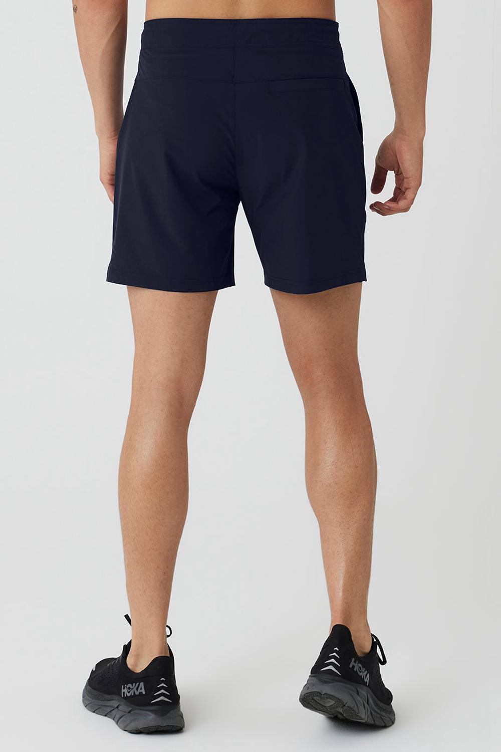 Short Alo Yoga 7'' Sport Hombre Azul Marino | Chile  25910-IBNJ