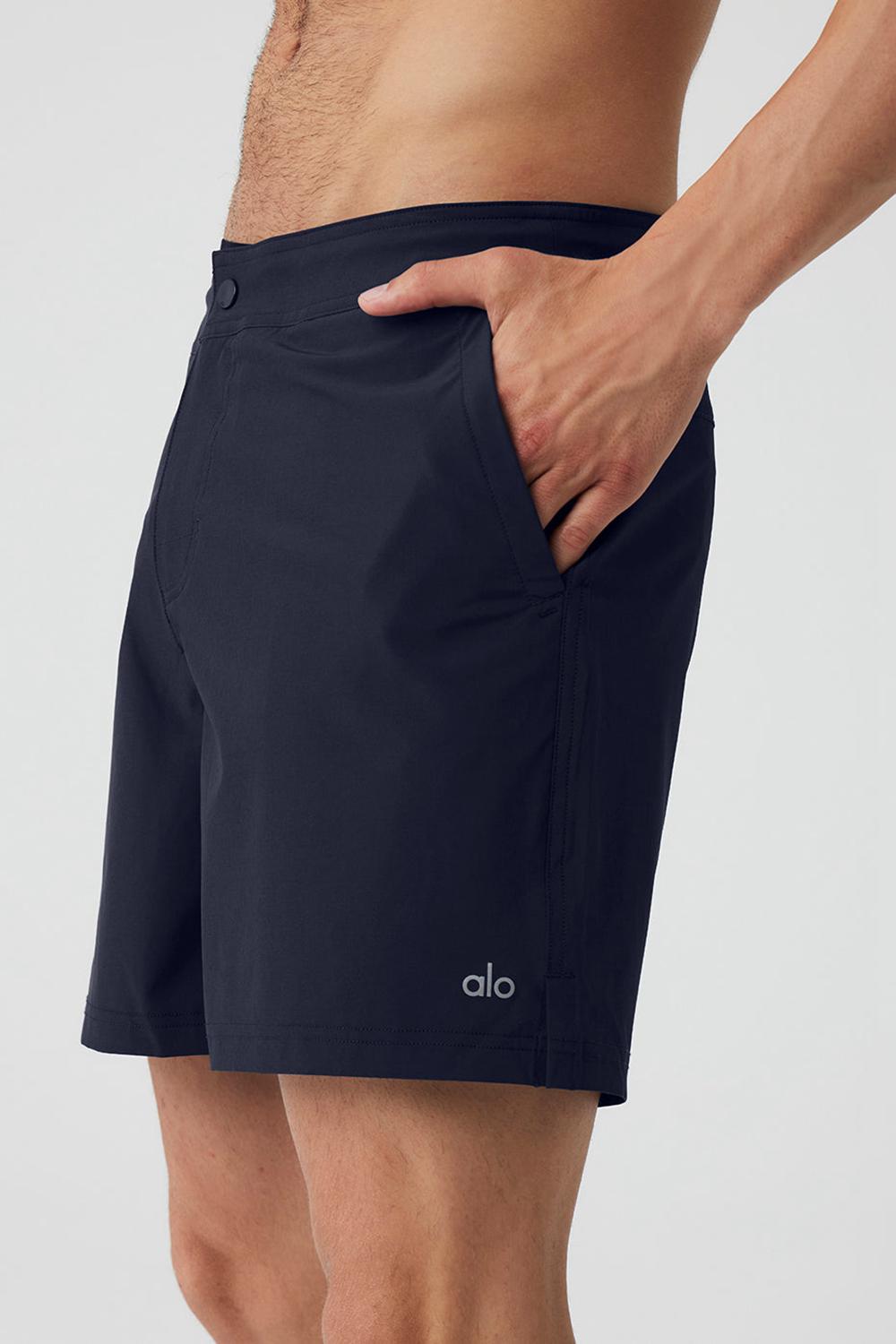 Short Alo Yoga 7'' Sport Hombre Azul Marino | Chile  25910-IBNJ