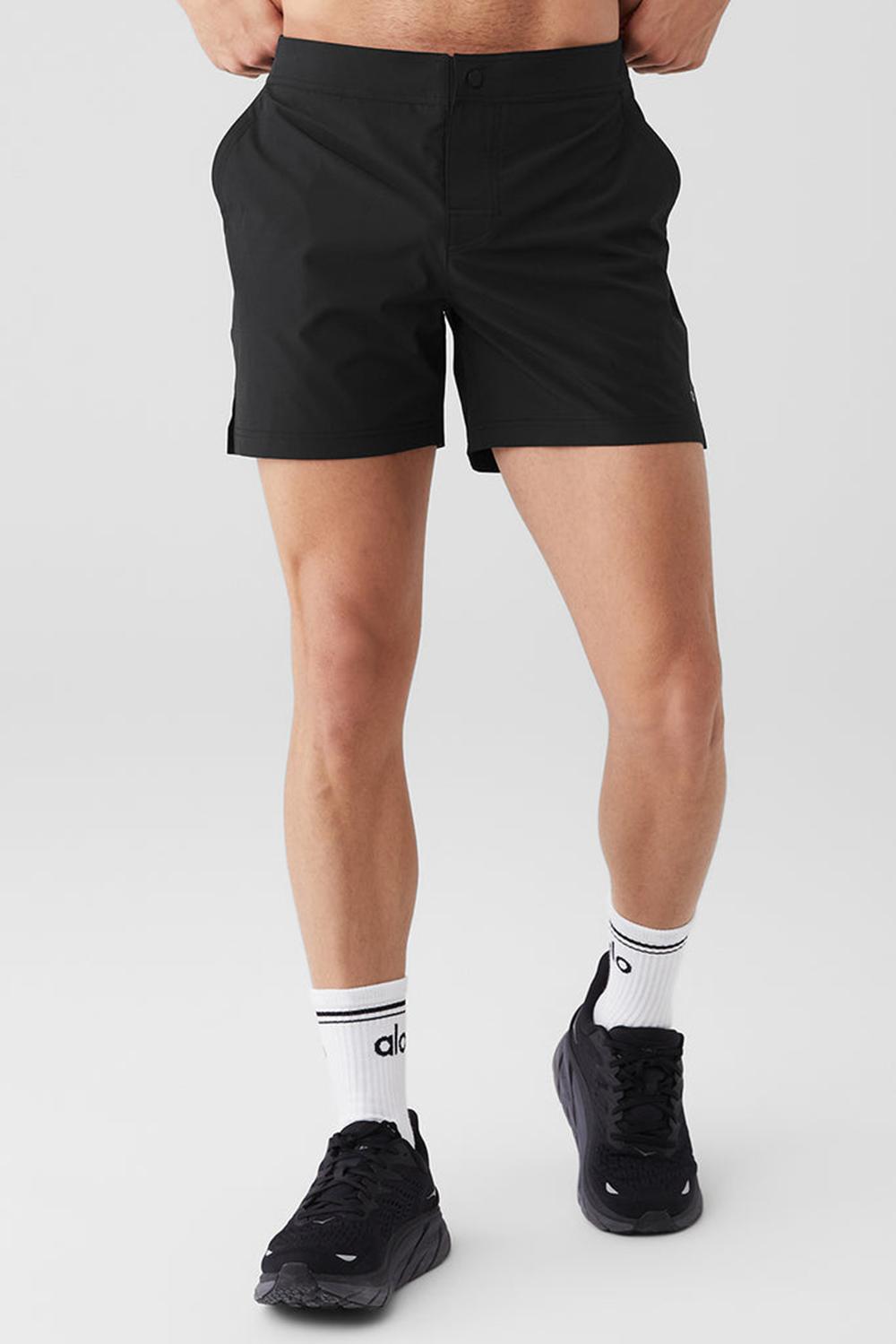 Short Alo Yoga 7\'\' Sport Hombre Negras | Chile  06928-BUOI