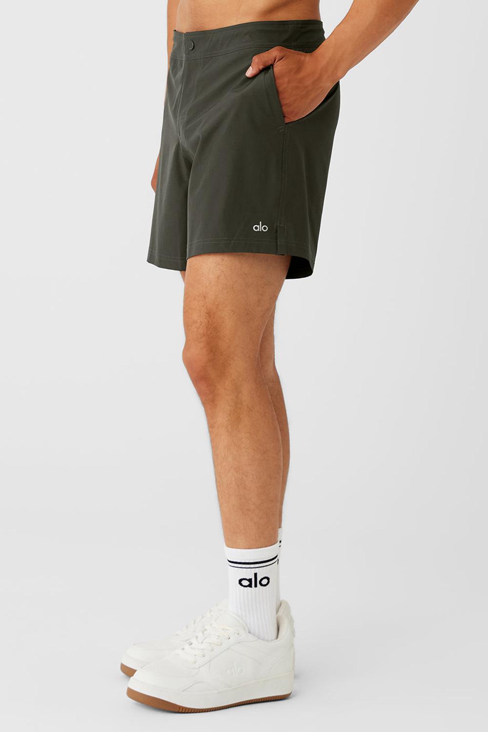 Short Alo Yoga 7'' Sport Hombre Verde | Chile  92104-TFRX