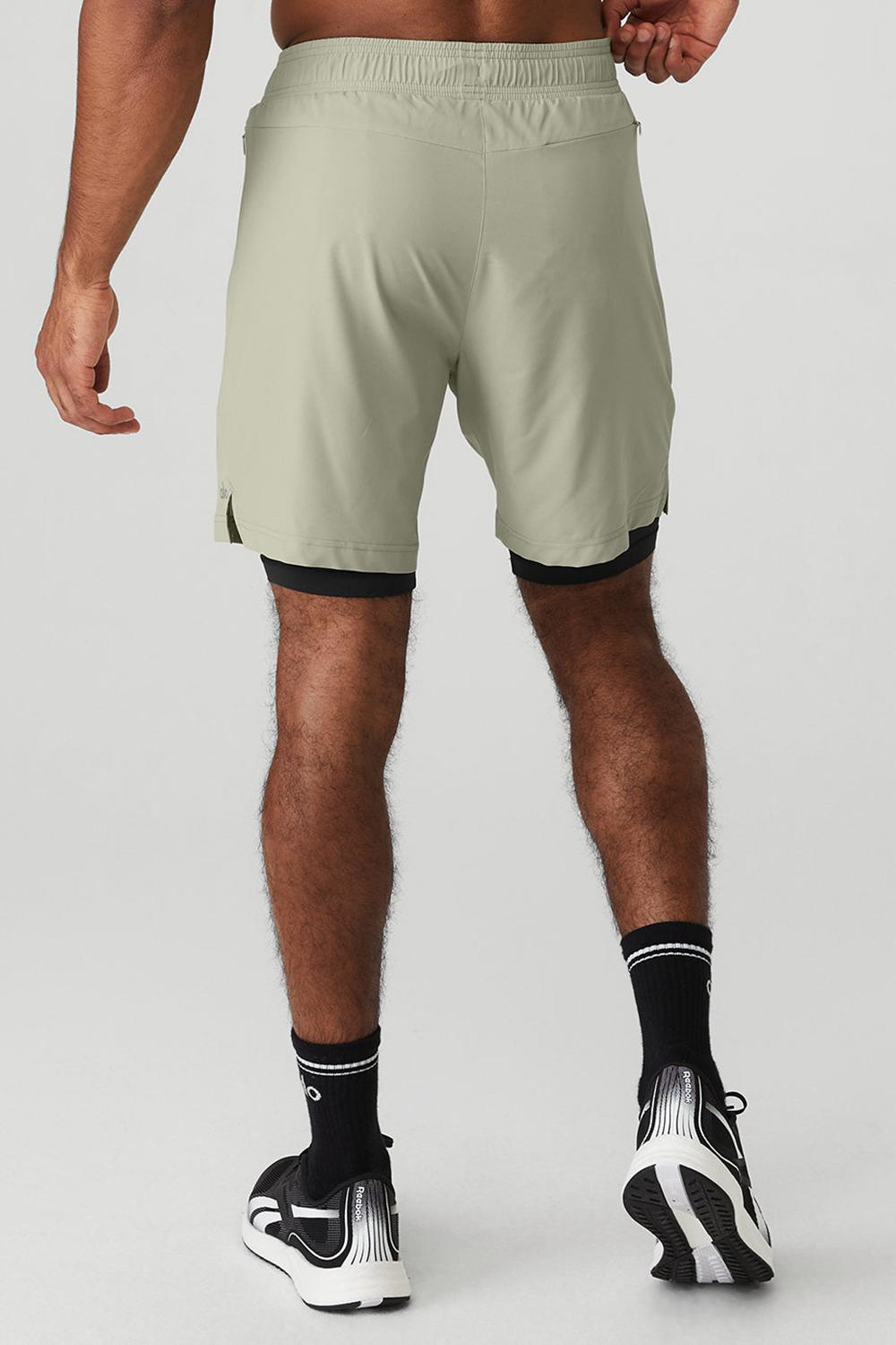 Short Alo Yoga 7'' Unity 2 In 1 Hombre Negras | Chile  39726-YXIF