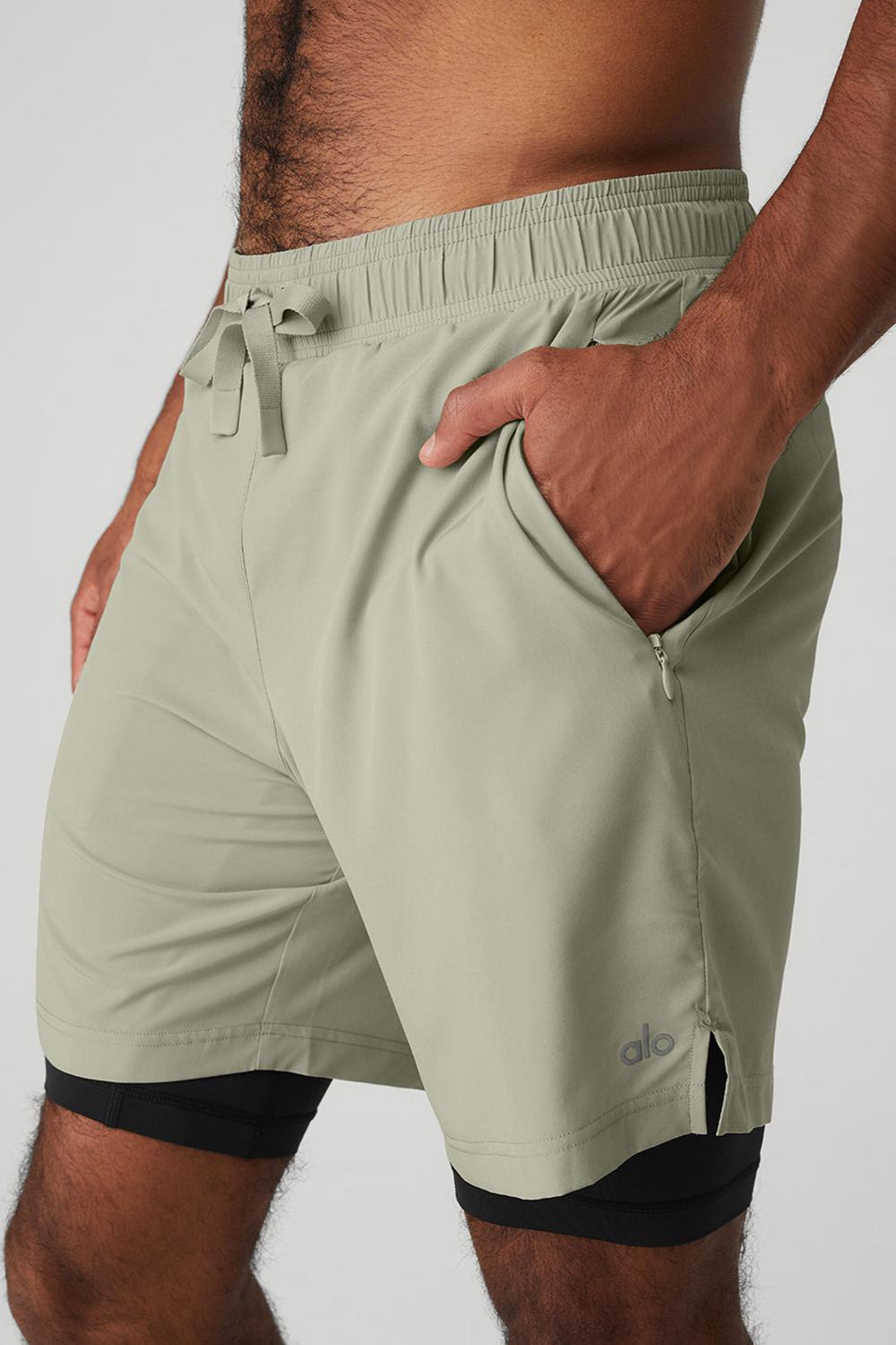 Short Alo Yoga 7'' Unity 2 In 1 Hombre Negras | Chile  39726-YXIF