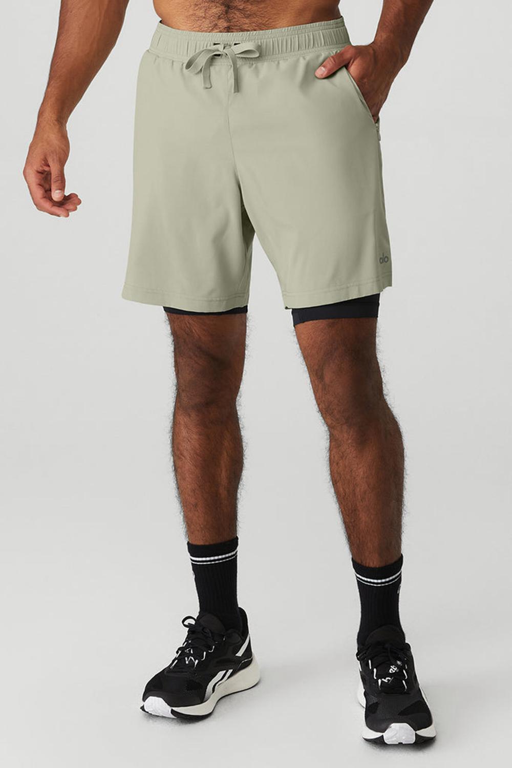 Short Alo Yoga 7\'\' Unity 2 In 1 Hombre Negras | Chile  39726-YXIF