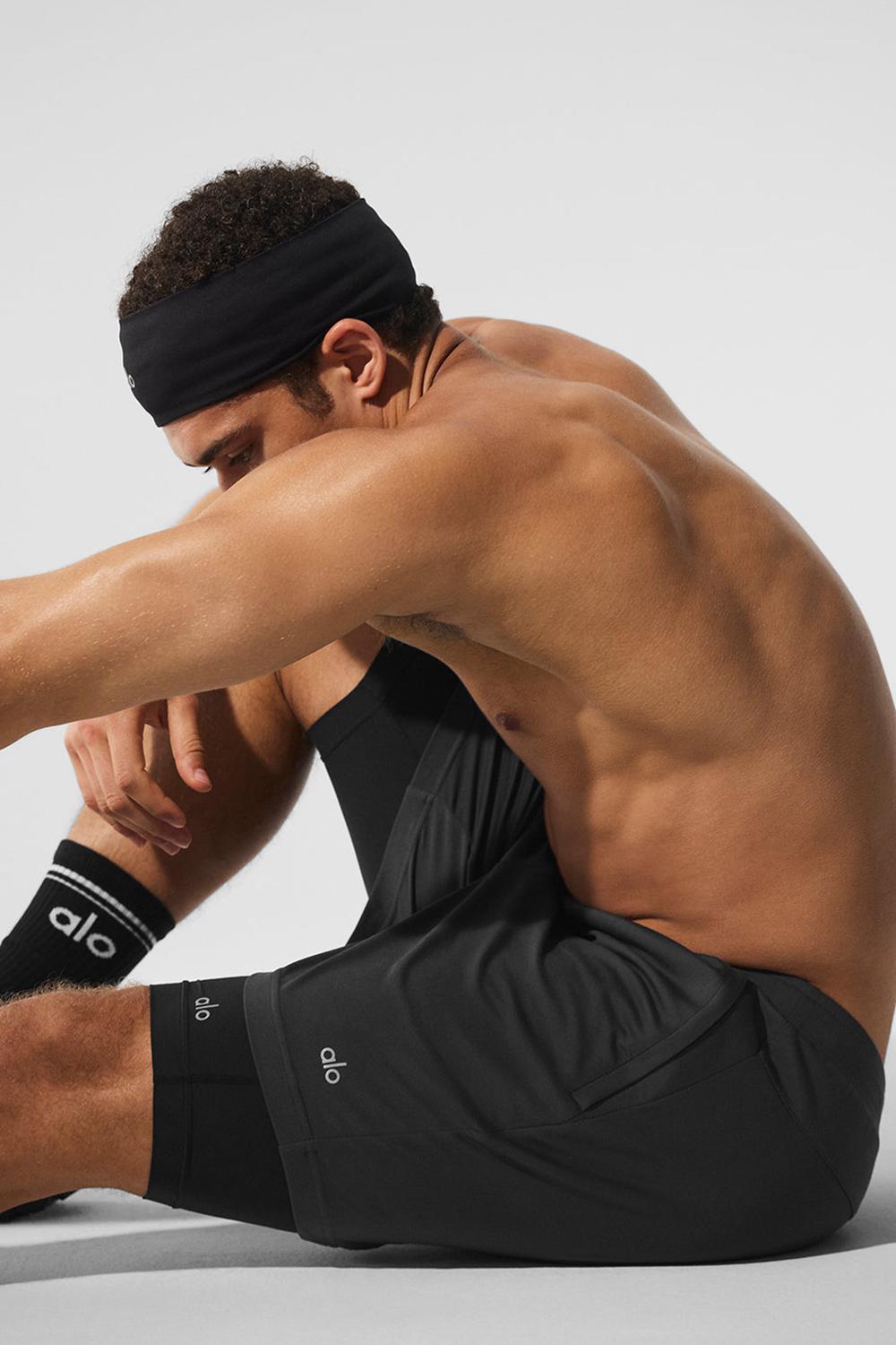 Short Alo Yoga Conquer React 2-In-1 Performance Hombre Negras | Chile  62401-KRGI