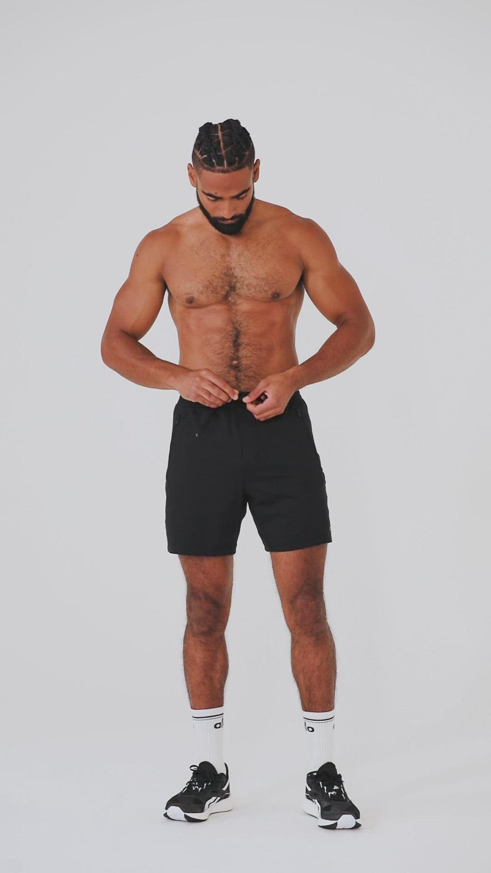 Short Alo Yoga Conquer Reform Hombre Negras | Chile  79856-IYSV