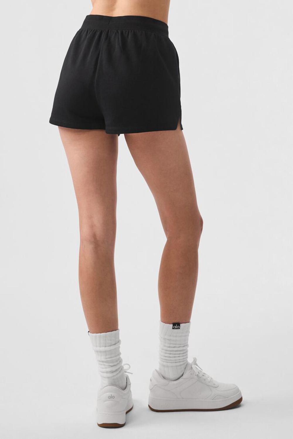 Short Alo Yoga Low Key Sweat Mujer Negras | Chile  45187-DOCQ