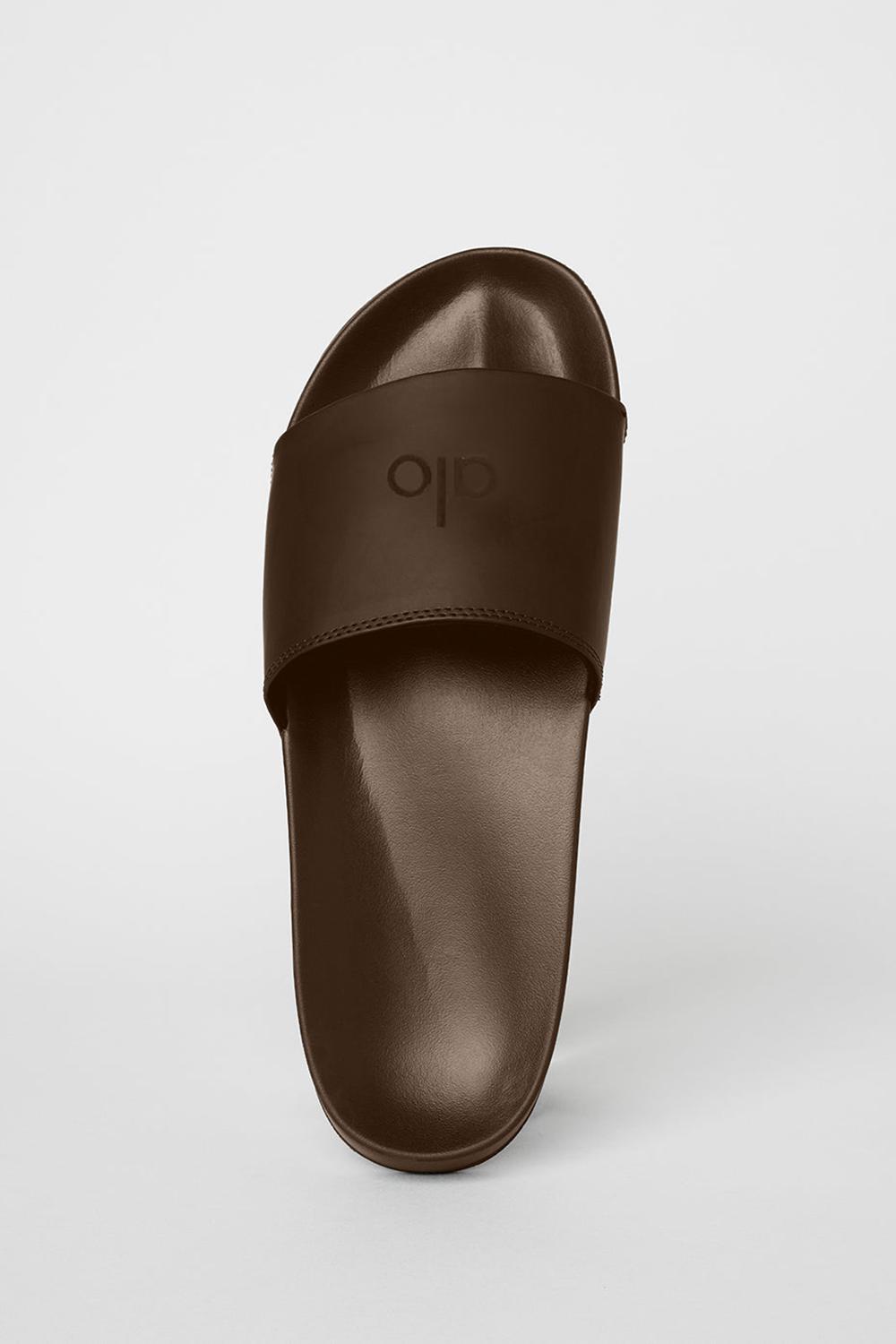 Slide Alo Yoga Unisex It Slide Hombre Espresso | Chile  80735-HWSJ