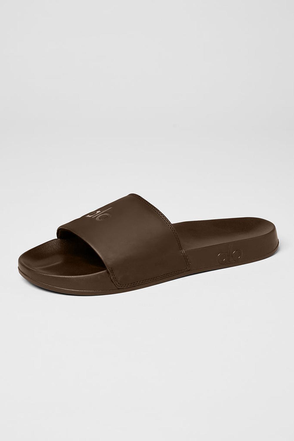 Slide Alo Yoga Unisex It Slide Hombre Espresso | Chile  80735-HWSJ
