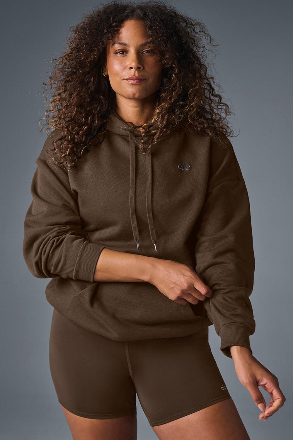 Sudadera con Capucha Alo Yoga Accolade Mujer Espresso | Chile  47126-GWVP
