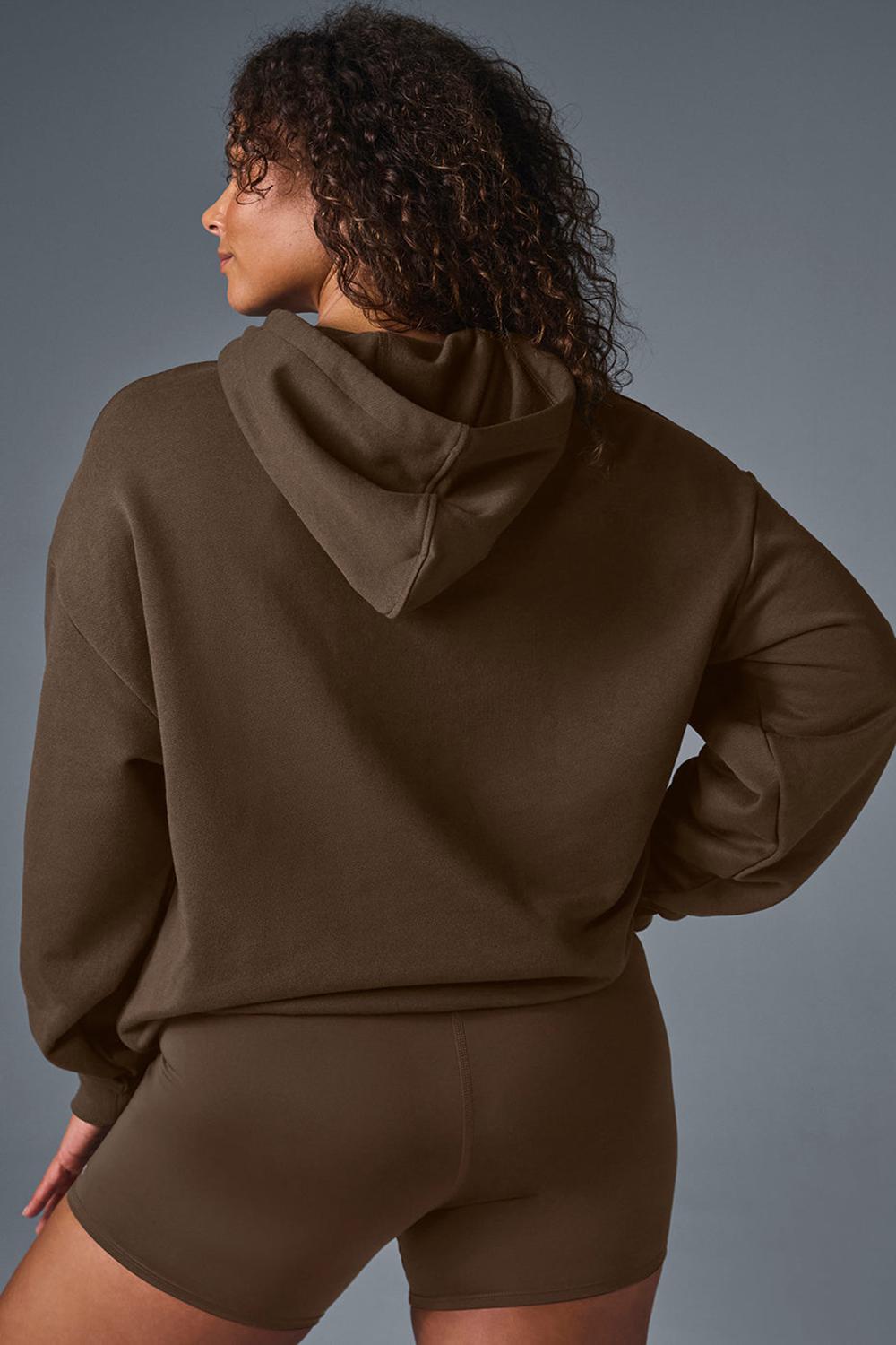 Sudadera con Capucha Alo Yoga Accolade Mujer Espresso | Chile  47126-GWVP