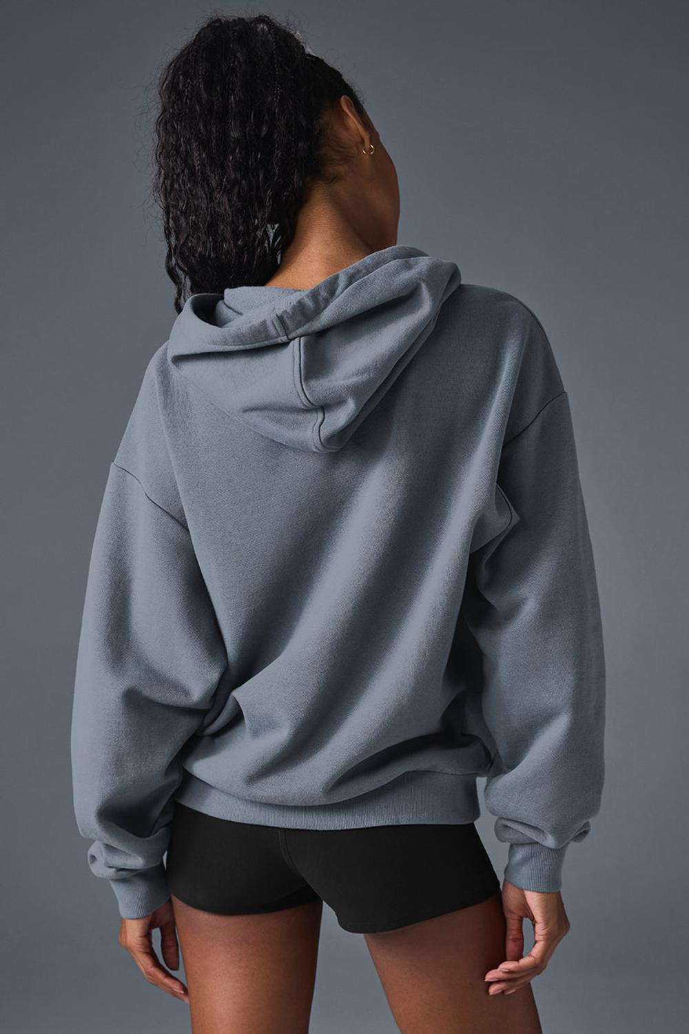 Sudadera con Capucha Alo Yoga Accolade Mujer Gris | Chile  79632-JTWP