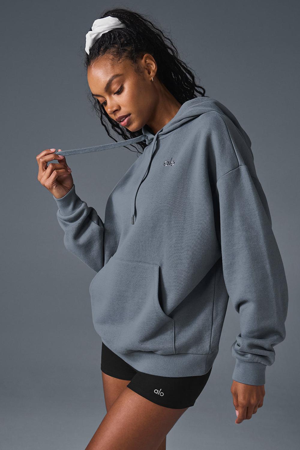 Sudadera con Capucha Alo Yoga Accolade Mujer Gris | Chile  79632-JTWP