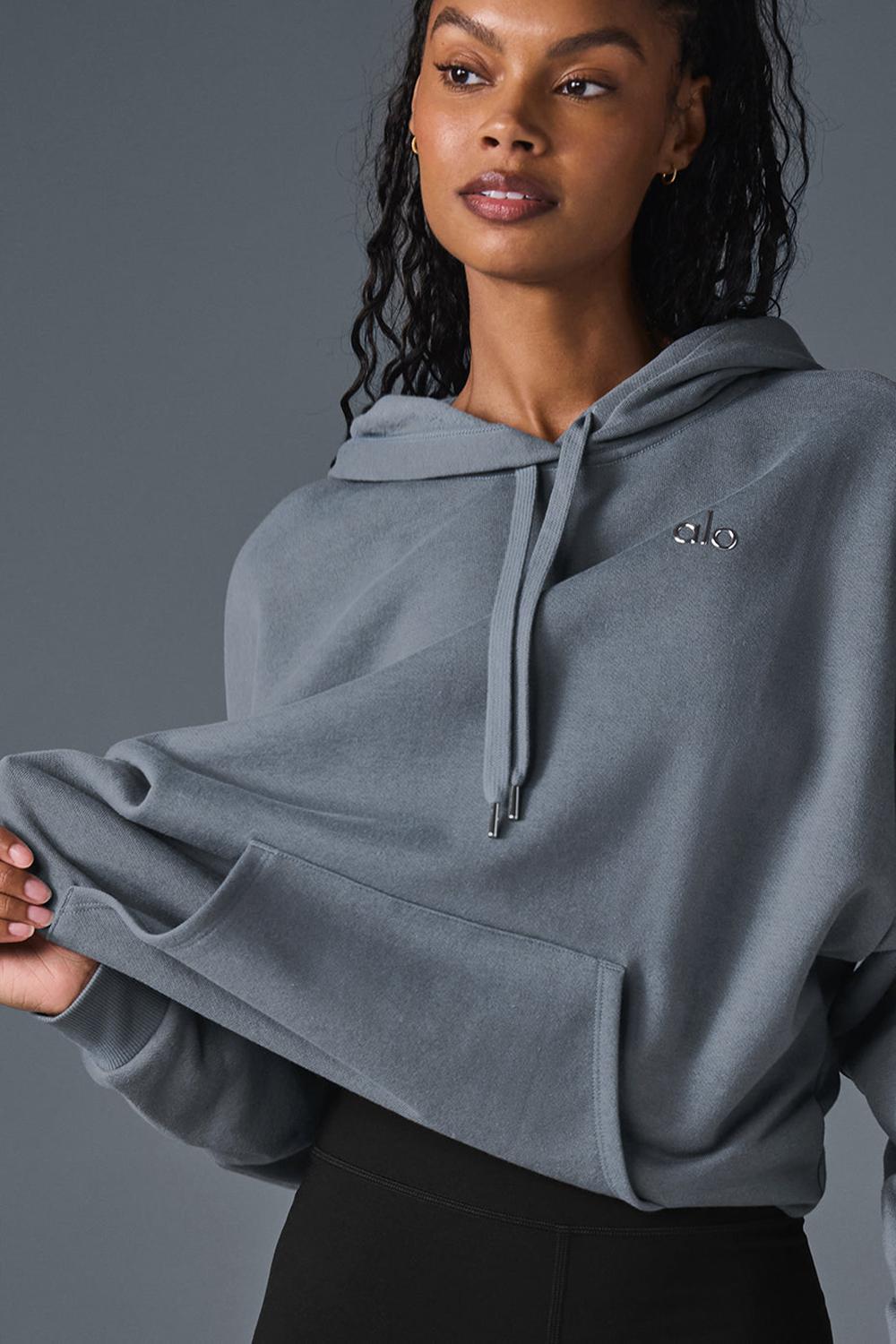 Sudadera con Capucha Alo Yoga Accolade Mujer Gris | Chile  79632-JTWP