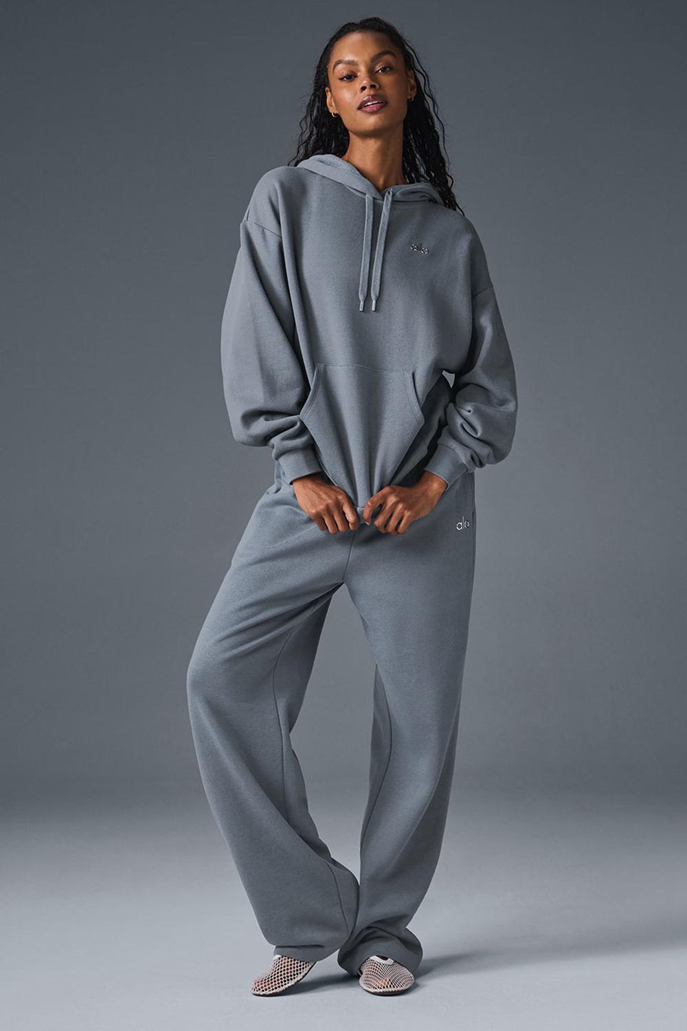 Sudadera con Capucha Alo Yoga Accolade Mujer Gris | Chile  79632-JTWP