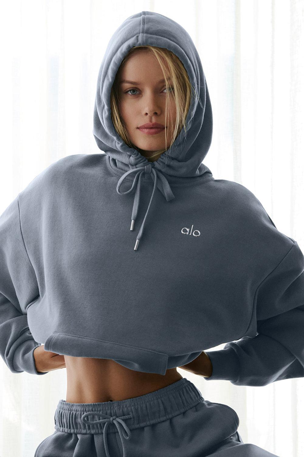 Sudadera con Capucha Alo Yoga Accolade Mujer Gris | Chile  79632-JTWP