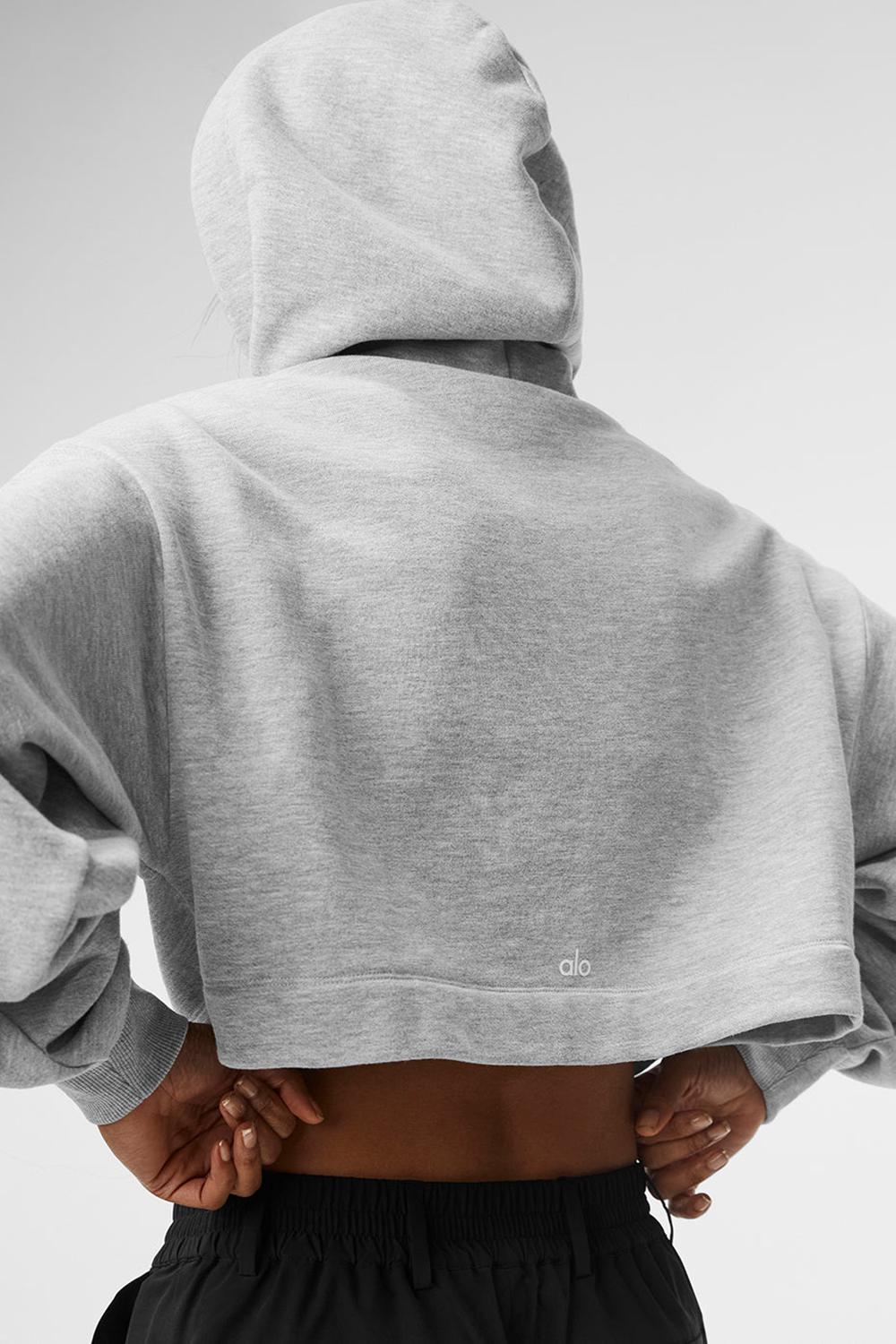 Sudadera con Capucha Alo Yoga Bae Mujer Gris | Chile  16720-JAVY