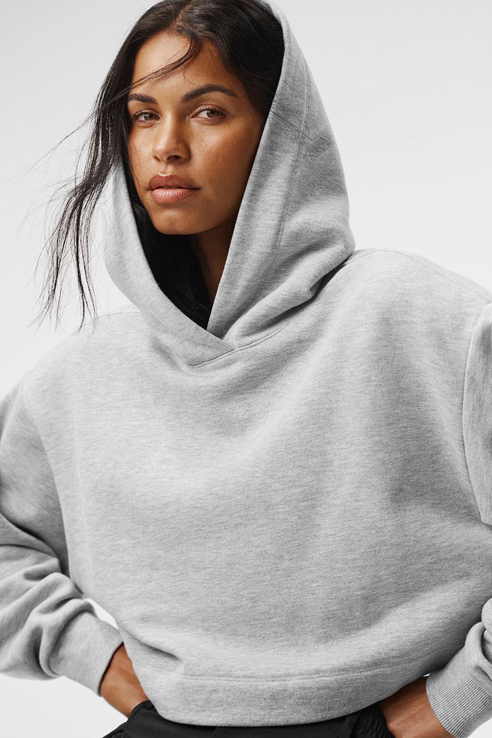 Sudadera con Capucha Alo Yoga Bae Mujer Gris | Chile  16720-JAVY