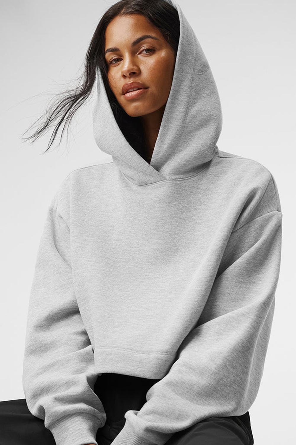 Sudadera con Capucha Alo Yoga Bae Mujer Gris | Chile  16720-JAVY