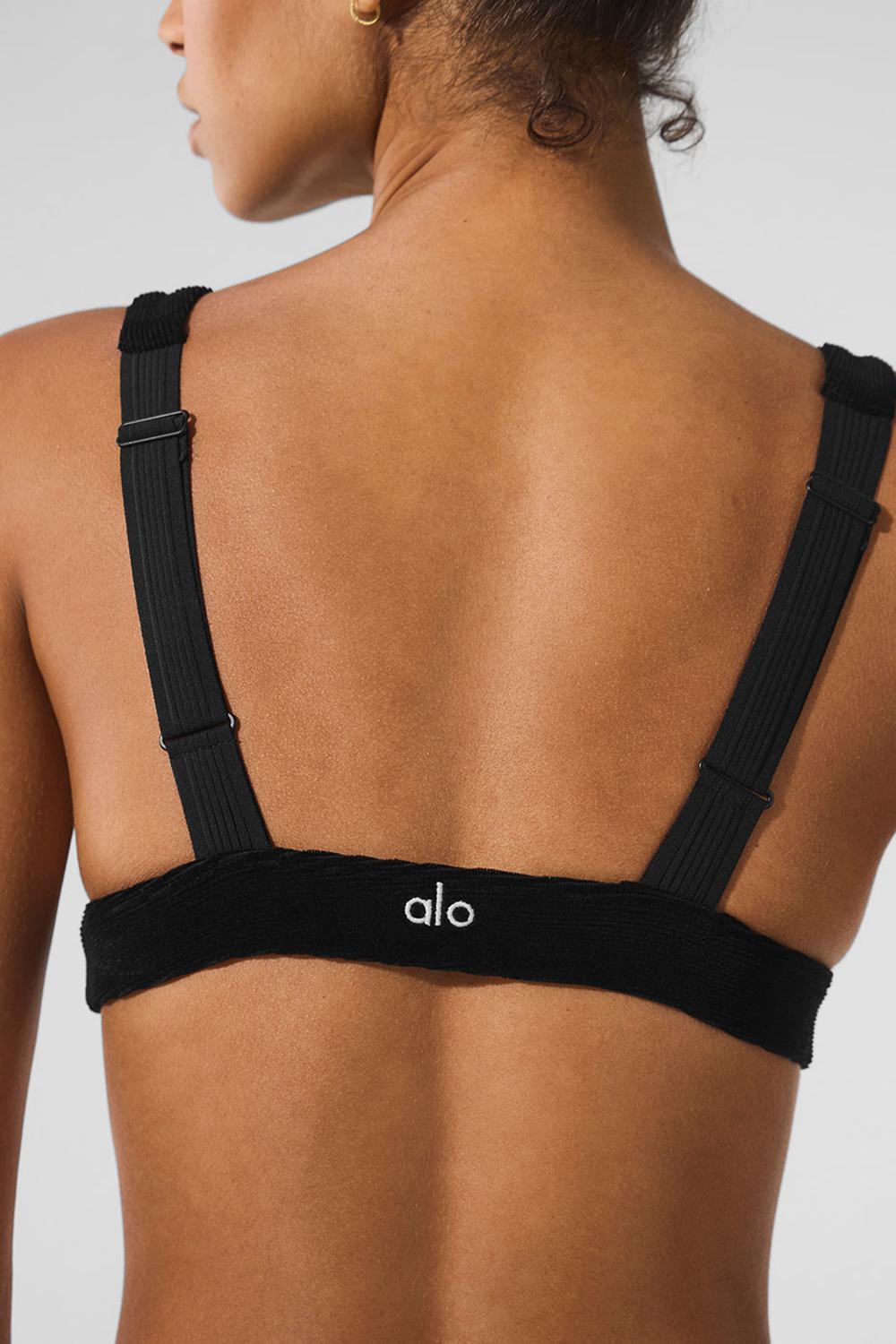 Sujetador Deportivo Alo Yoga Micro Corduroy Dreamer Mujer Negras | Chile  80593-TAIB