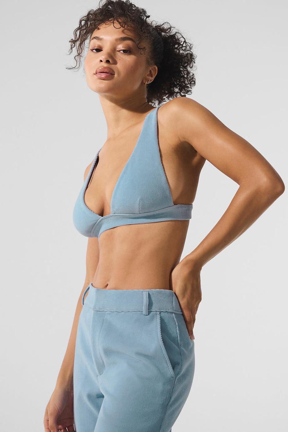 Sujetador Deportivo Alo Yoga Micro Corduroy Dreamer Mujer Azules | Chile  43967-RGDY