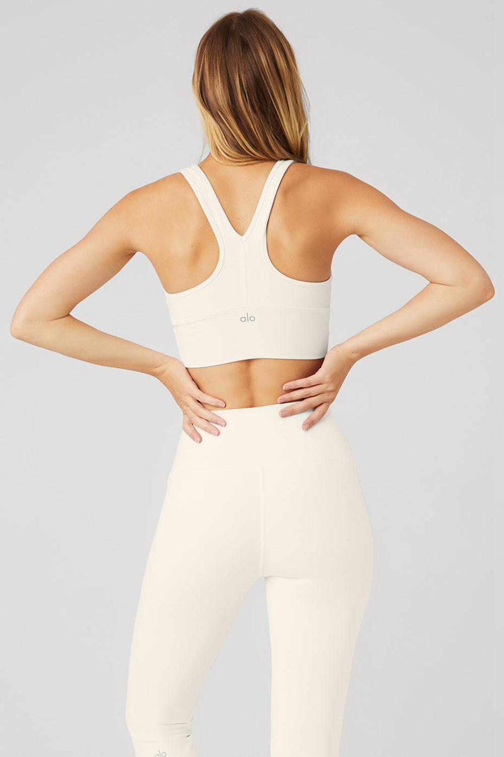 Sujetador Deportivo Alo Yoga Wild Thing Mujer Ivory | Chile  41605-EJNC