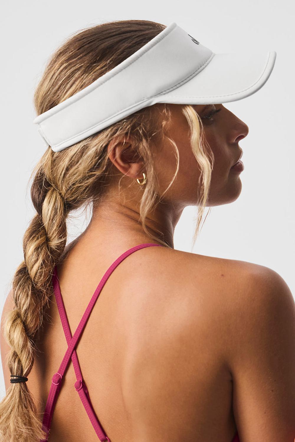 Visor Alo Yoga Performance Eclipse Mujer Blancas | Chile  71459-MAZF